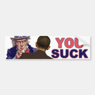 Oom Sam naar Obama Bumpersticker