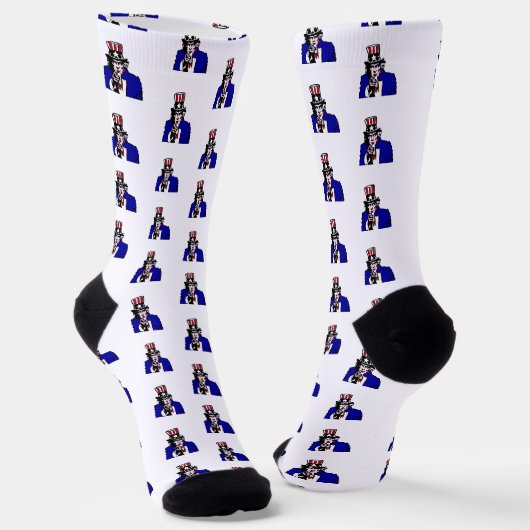 oom Sam Patriotic Sokken (Gebogen)