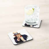 oom Sam Pointing Finger Bier Onderzetter (Rechterzijde)