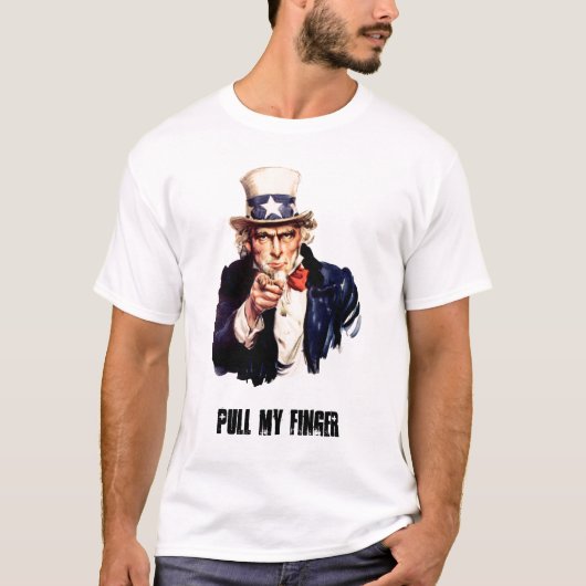 Oom_Sam_(richt_vinger), PULL ... - Gepersonaliseer T-shirt (Voorkant)