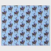 Oom Sam Riding op Donkey Cadeaupapier (Vlak)