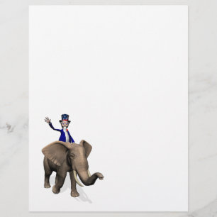 Oom Sam Riding op Elephant