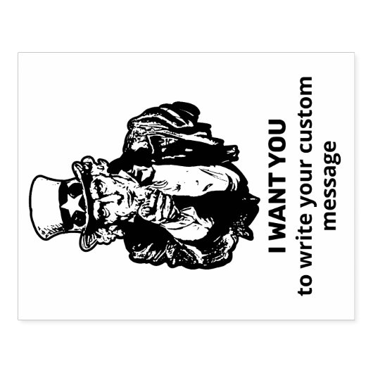 oom Sam Rubberstempel (Afrduk)