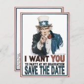  oom Sam Save The Date Announounding Aankondigingskaart (Voorkant / Achterkant)