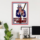 Oom Sam Says - Verdediging van het tweede amendeme Poster (Thuiskantoor)