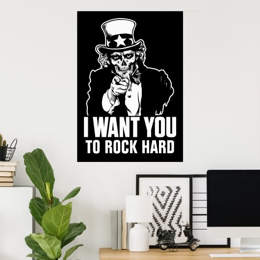 Oom Sam Skull  Print (Thuiskantoor)