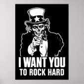 Oom Sam Skull  Print (Voorkant)