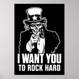 Oom Sam Skull  Print