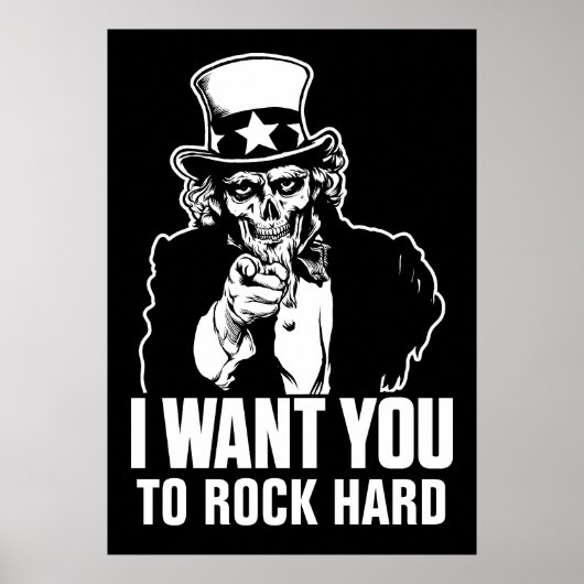 Oom Sam Skull  Print (Voorkant)