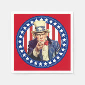 Oom Sam Stars en Stripes Servetten (Voorkant)