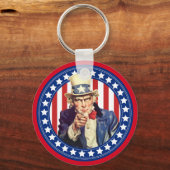 Oom Sam Stars en Stripes Sleutelhanger (Voorkant)