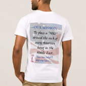 "Oom Sam steunt het "HUGS"-project T-shirt (Achterkant)