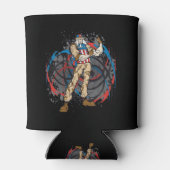 oom Sam Tribal Camouflage Hunter Skull Blikjeskoeler (Achterkant)