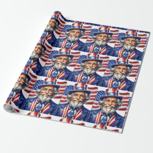 Oom Sam USA Cadeaupapier