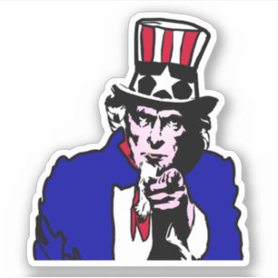 Oom Sam USA  Sticker