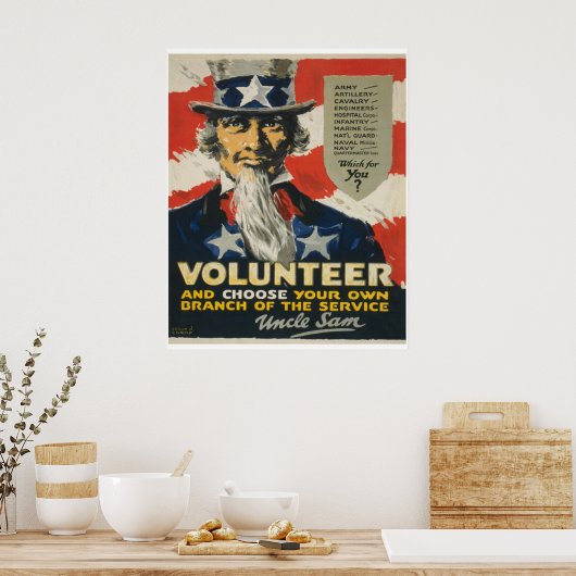 Oom Sam - Volunteer Poster (Keuken)