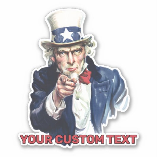 Oom Sam Werving Sticker (Voorkant)