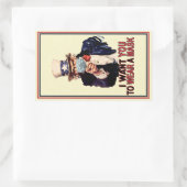 Oom Sam wil dat je een Face Mask USA Draag Rechthoekige Sticker (Tas)