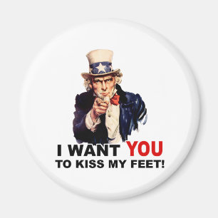 Oom Sam WIL DAT JE MIJN FEET KENT Magneet