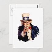 Oom Sam wil je! Briefkaart (Voorkant / Achterkant)