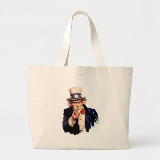 Oom Sam wil je! Grote Tote Bag