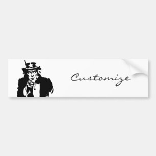 Oom Sam wil je Thunder_Cove Bumpersticker