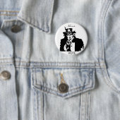 Oom Sam wil je Thunder_Cove Ronde Button 5,7 Cm (In situ)