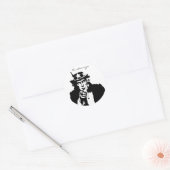 Oom Sam wil je Thunder_Cove Ronde Sticker (Envelop)