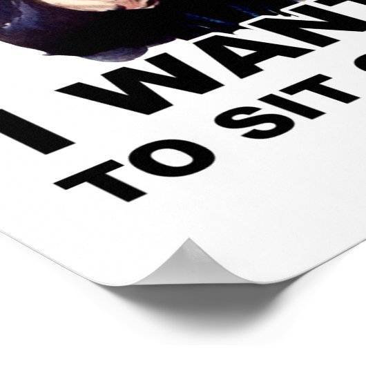 Oom Sam WILT DAT JE OP HET GEZICHT ZIT Poster (Hoek)