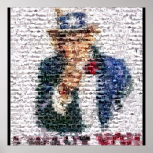 oom Sam WWII Montage Poster