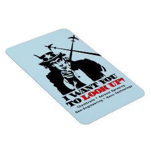 Oom Sam zegt dat ik wil dat je opkijkt Magneet