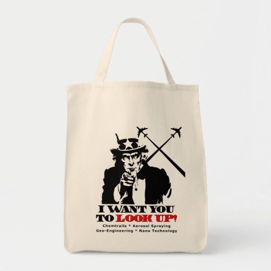 Oom Sam zegt dat ik wil dat je opkijkt Tote Bag (Voorkant)
