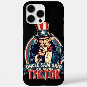 Oom Sam zei "Geen TikTok meer" iPhone 16 Pro Max Hoesje