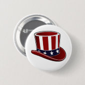 Oom Sam's Pet Patriottische Button (Voorkant /achterkant)