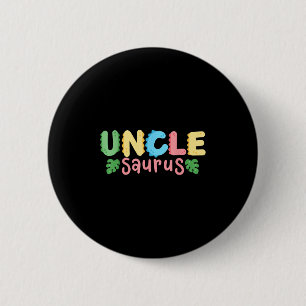 Oom Saurus Kinderen Dinosaurus Verjaardagsfeest Fa Ronde Button 5,7 Cm