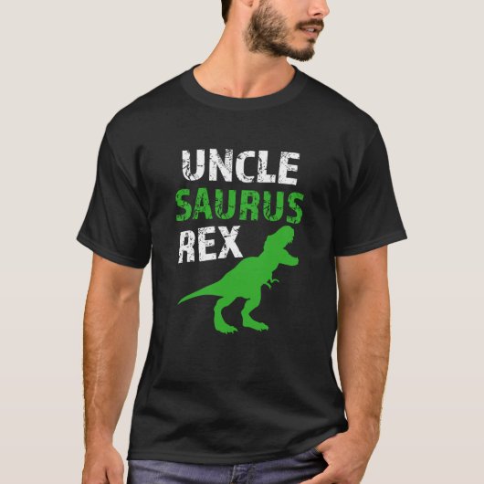 Oom Saurus Rex Shirt Mannen Funny Dino Tshirt (Voorkant)