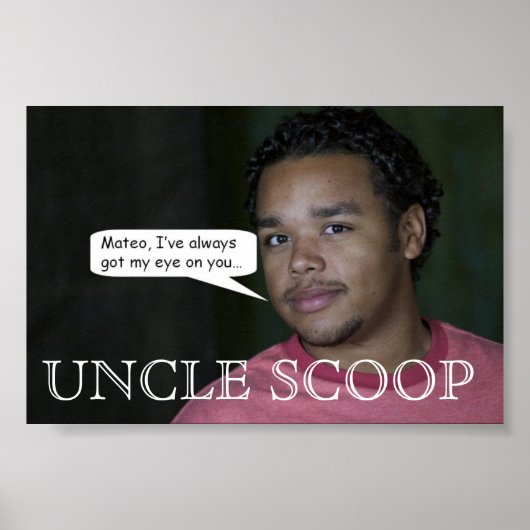 Oom Scoop's Bericht aan Mateo Poster (Voorkant)