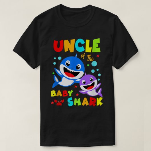 Oom Shark Oom Shark T - shirts Shirt Familie Moede (Design voorkant)