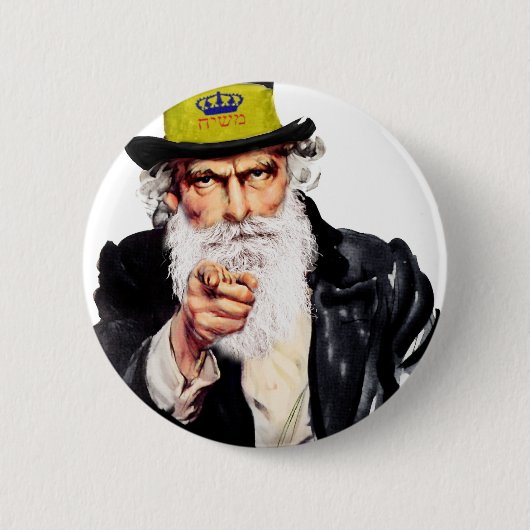 oom Shmuel Ronde Button 5,7 Cm (Voorkant)