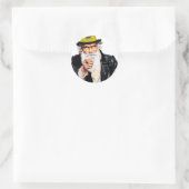 oom Shmuel Ronde Sticker (Tas)