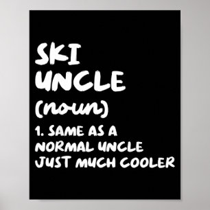 Oom ski definitie skiën grap sports poster