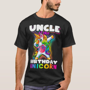 Oom van Birthday Unicorn Dabbing Unicorn Matching T-shirt
