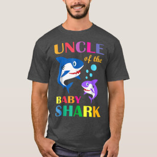 Oom van de baby verjaardag haai oom haai Chris T-shirt