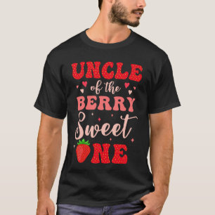 Oom van de Berry Sweet One Aardbei 1e Geboorte T-shirt