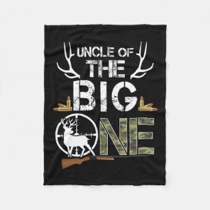 Oom van de Big One verjaardagsjongen Deer Hunter C Fleece Deken