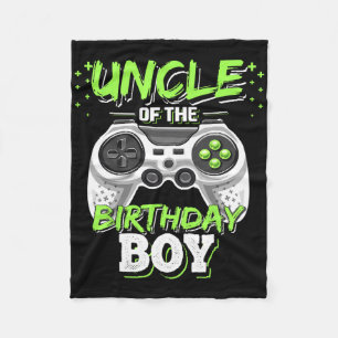 Oom van de Birthday Boy Matching Video Game Birt Fleece Deken