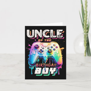 Oom van de Birthday Boy Matching Video Game Birt Kaart
