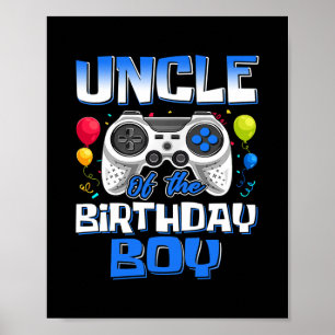 Oom van de Birthday Boy Matching Video Game Poster