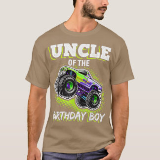 Oom van de Birthday Boy Monster Truck Birthday 2 T-shirt