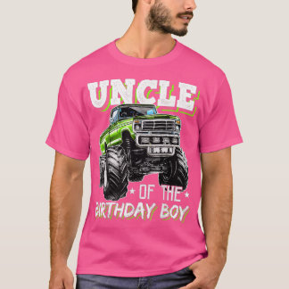 Oom van de Birthday Boy Monster Truck Birthday P T-shirt